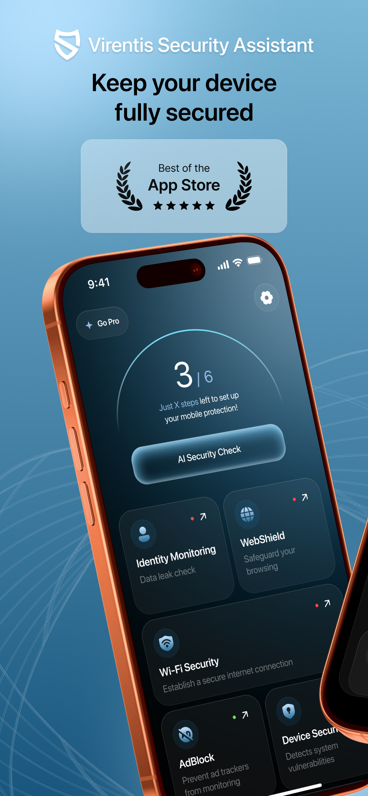 Virentis Security Assistant App Screenshot